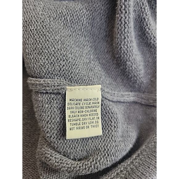 Eddie Bauer Gray V-Neck Knit Long Sleeve Pullover Sweater Men's Size Large - Picture 7 of 7